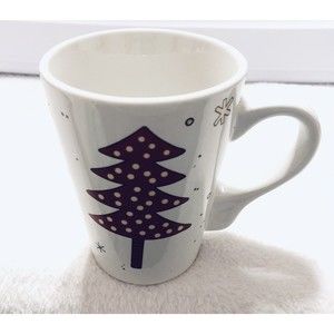 CALIFORNIA PANTRY 2010 Holiday Christmas Mug- White With Red Polka Dot Tree‎